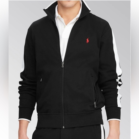 POLO RALPH LAUREN Interlock Track Jacket Black Size 4XLT NEW - Picture 1 of 12
